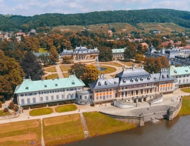 Luftaufnahme Schlosshotel Pillnitz